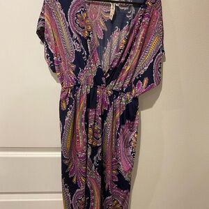 Paisley Print MIDI Dress